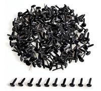 moinkerin 200 Pcs Paper Fasteners Split Pins Crafts 0.3 x 0.55inch Mini Brads for Paper Crafts Black Brad Fasteners for DIY,Crafting,Scrapbooking,Stamping Round Head fasteners for Office (8x14mm)