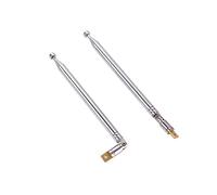 moinkerin MY0058 2 Pcs Telescopic Antenna TV FM Radio Remote Control Rod Antenna Receiver 7 Section M2.6