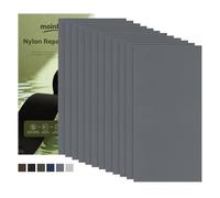 moinkerin Nylon Repair Patch Self Adhesive 12PCS 10x20cm | Waterproof Fabric Repair Tape for Tent, Down Jacket, Backpack, Sleeping Bag, Outdoor Camping Gear