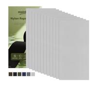 moinkerin Nylon Repair Patch Self Adhesive 12PCS 10x20cm | Waterproof Fabric Repair Tape for Tent, Down Jacket, Backpack, Sleeping Bag, Outdoor Camping Gear