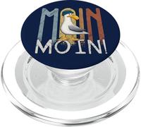Moinmoin Cool Seagull with Hat North Sea Baltic Sea Moin PopSockets PopGrip for MagSafe
