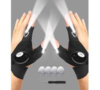 MOIPEJO LED Flashlight Gloves - Hands-Free Lights for Camping, Fishing, Repairing - Father's Day Gift from Daughter, Son, Wife