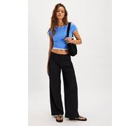 Moira Low-Slung Trousers at Free People in Black, Size: US 2 - female