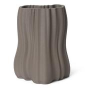 Moire vase Charcoal grey S