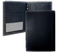 MOIRENTO Passport Holder Travel Wallet - Black Hunter Leather, RFID Blocking, 7 Card Slots, Banknote & Document Organiser, Men Women, UK