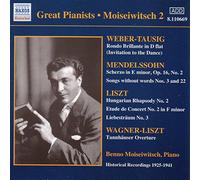 Moiseiwitsch, Benno - LISZT: Hungarian Rhapsody / WEBER: Rondo Brillante