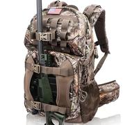 MoiShow Hunting Backpack, Camo Hunting Backpacks & duffle Bags Water-resistant Long-Lasting Large Capacity Bow Backpack, Treasures of the Trees, L, Outdoor