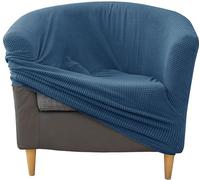 moismk Club Chair Slipcover 1 Piece Stretch Barrel Chair Covers Tub Chair Cover Soft Armchair Slipcovers with Elastic Bottom Washable and Removable Furniture Protector for Living Room (Color : #11)