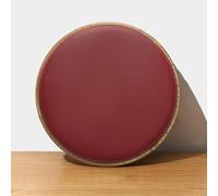 moismk Garden Chair Seat Pads Waterproof, Round Bistro Circular Chair Cushion, Dining Room Chair Pads Memory Foam Filling Seat Cushions with Non Skid Bottom and Zipper(Burgundy,40x40x4cm Thick)