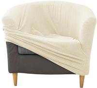 moismk Stretch Club Chair Slipcover 1-Piece Tub Chair Cover Barrel Chair Cover Armchair Slipcover Sofa Cover Couch Furniture Protector with Elastic Bottom for Living Room(Color 3)
