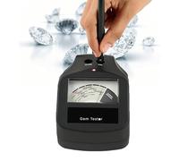 Moissanite Diamond Tester, High Precision Gemstone Tester for 16 Types of Gemstones, Includes Built-in Calibration Test Disc for Professional Appraisal