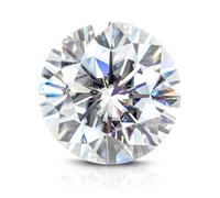 Moissanite Forever One White D Color VVS1 Round Cut Moissanite Stone Loose Gemstone Small Size Excellent Cut, 2.5mm 17pcs
