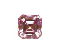 Moissanite Loose Stone, Asscher Cut Moissanite Gemstone in Multiple Colors for DIY Jewelry Material(Geel,7X7mm-2ct)