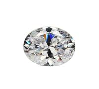Moissanite Loose Stone, Oval Cut Moissanite D Color VVS1 Lab-Created Synthetic Heat Diamond DIY Jewelry Making(10x12mm-6.0ct)