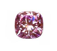 Moissanite Loose Stone, Pink Square Cushion Moissanite for Jewelry Making(7x7mm-2.0ct)