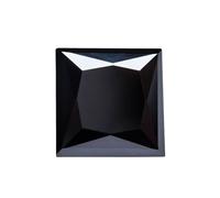 Moissanite Loose Stone, Princess Cut VVS1 Moissanite Combination Chain for Advanced Jewelry Making(Black,7x7MM- 2CT)