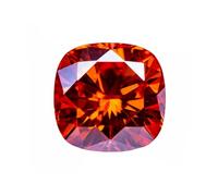 Moissanite Loose Stone, Vvs1 Moissanite Stone Square Cushion Color for Earrings and Jewelry Making(7x7mm-2.0ct-GRA)