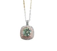 moissanite necklace 1 carat yellow green blue pink jewelry wedding