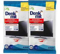 Moist cleaning wipes for screens 2 packs x 20 pieces - With Antistatic Formula - Especially suitable for cleaning sensitive Screen Surfaces/Germany