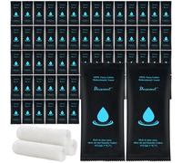 Moist Cotton Towel Bulk Moist Towelettes Individually Wrapped 8.7" x 8.7",White Towel Services,Refreshment Pre Moistened Towels for Travel Sport Party Spa Dentist (1 Count (Pack of 50), Unscented)