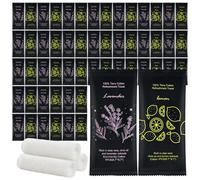 Moist Cotton Towel Bulk Moist Towelettes Individually Wrapped 8.7" x 8.7",White Towel Services,Refreshment Pre Moistened Towels Lavender and Lemon Scent for Travel Sport Party Spa Dentist Hote400