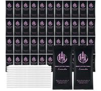 Moist Cotton Towel Bulk Moist Towelettes Individually Wrapped,White Towel Services,Refreshment Pre Moistened Towels for Dentist Travel Sport Party Hotel （Lavender,50)