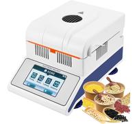 Moisture Analyser Touch Screen Lab Scale, 0.02% Readability Precision Tester for Agriculture and Medicine, LCD 100g Capacity