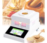 Moisture Analyzer, 100g Lab Meter with 0.1% Readability, 5.5 Inch Touch Screen, Shockproof Grain Tester, Automatic Timed Drying, Fault Detection for Textile