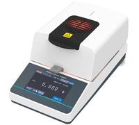 Moisture Analyzer for Feed and Grain, Automatic Tester with Halogen Heating, 3 Drying Modes, 5in Touch Screen, RS232 Ports, Ideal for Food Powder and Agricultural Research