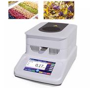Moisture Analyzer Lab Balance, 0.01% Readability, Digital Halogen Moisture Meter with Temp Control, 120g Capacity for Food, Plants