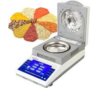 Moisture Analyzer with LCD Display for Accurate Testing in Food, Papermaking, and Mining Industries, Features 2 Drying Modes (50g/10mg)