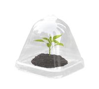 Moisture Cover for Seedlings, Transparent Greenhouse Cover, 10 x Mini Propagation Pots with Heat-Insulated Lid for Humidifying Succulents with Rain Cover for Indoor and Outdoor Use