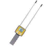 Moisture Meter 0-80% Humidity Detector with Backlit Display Dual Probes for Grass Straw Bran Forage