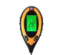 Moisture Meter, Digital 4 in 1 Soil Ph Solar Temperature Humidity Tester for Garden Plant Flowers