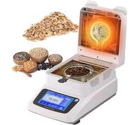 Moisture Meter, Digital Halogen Analyzer with 5-inch Touchscreen, Weighing Range of 120g, Adjustable Temperature 40-230°C for Food, Construction, and Feed