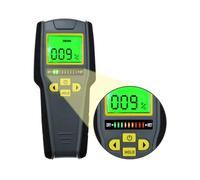 Moisture Meter, Digital Pinless Non-invasive Inductive Moisture Meter Tricolor Bar Graph Indicator Lumber Timber Board Wet Dry Tester Drywall for Gardening, Farming