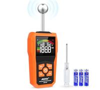 Moisture Meter MESTEK Damp Meter Pinless Moisture Meter 5-40 mm Depth of Analysis Humidity Meter with Digital Color LCD and Alarm for Building Materials, Wood, Masonry, Caravan, Walls