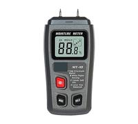 Moisture Meter MT-10 EMT01 Wood Moisture Meter Wood Humidity Tester Hygrometer Timber Damp Detector Tree Density Tester Grey Orange(Gris)