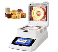 Moisture Meter - Portable Halogen Analyzer with 0.01% Readability, 3 Drying Modes, 3 Shutdown Options, Temperature Range 40-230°C for Food & Building Material Testing