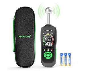 Moisture Meters Non-Destructive RDINSCOS Damp Meter with LCD Display Wood Moisturer Tester for Walls Firewood Drywall Concrete