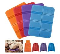 Moisture-Proof Folding Seat Mat, 4 Pieces Foldable Foam Mat Portable Waterproof Outdoor Cushion Foldable Sit Mat Camping Seat Pad for Hiking Tourism Camping Park Picnic