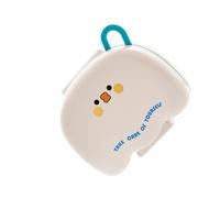 Moisture Proof Holder Food Grade PET Leak Proof Transparent Case with Divided Compartments for Travel and Home Multi-Compartment Medicine Box Clear with PET Sticker