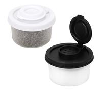 Moisture-Proof Salt & Pepper Shakers - Portable Spice Dispenser for Travel, Camping, Picnic, Lunch Boxes, and Kitchen