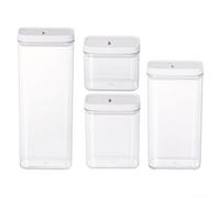 Moisture Resistant Food Storage Container with Silicone Gasket and Locking Latches for Long Term Use (((1800 mL))