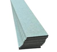 Moisture Resistant FULL Shaker Moisture Resistant (10x100) cm 6mm MR Wall Panelling Kit | DIY Paintable Easy Install Panel for Feature Walls, Wainscoting, Bedrooms & Joineries (Green, Pack of 3)