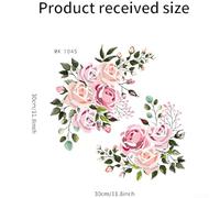 Moisture Resistant PVC Wall Sticker with Botanical Butterfly Theme for Modern For Bathroom Decoration (MK1045)