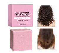 Moisture Shampoo Bar, Frizz Control Cleansing Bar, 2.36x2.36x0.98in Solidd Bars with Nourish, Natural Plant Oil Formula Cleanser, Eco Minimal Round Design, Oily Fine Hair Care Use