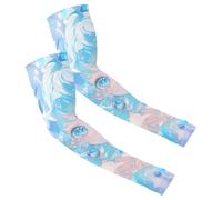 Moisture Wicking Cooling Compression Arm Sleeves for Men Women for Basketball Football Running One Size Fits All Blue Hair Girl Star Design
