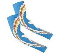 Moisture Wicking Cooling Compression Arm Sleeves for Men Women for Daily Wear Stretchy for Most Arms Flag of The Northern Mariana Islands