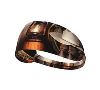 Moisture-wicking headband for running, cycling, fitness and yoga American West Rodeo Printed sports sweatband